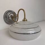 VINTAGE CLICHY GLASS WALL LIGHT