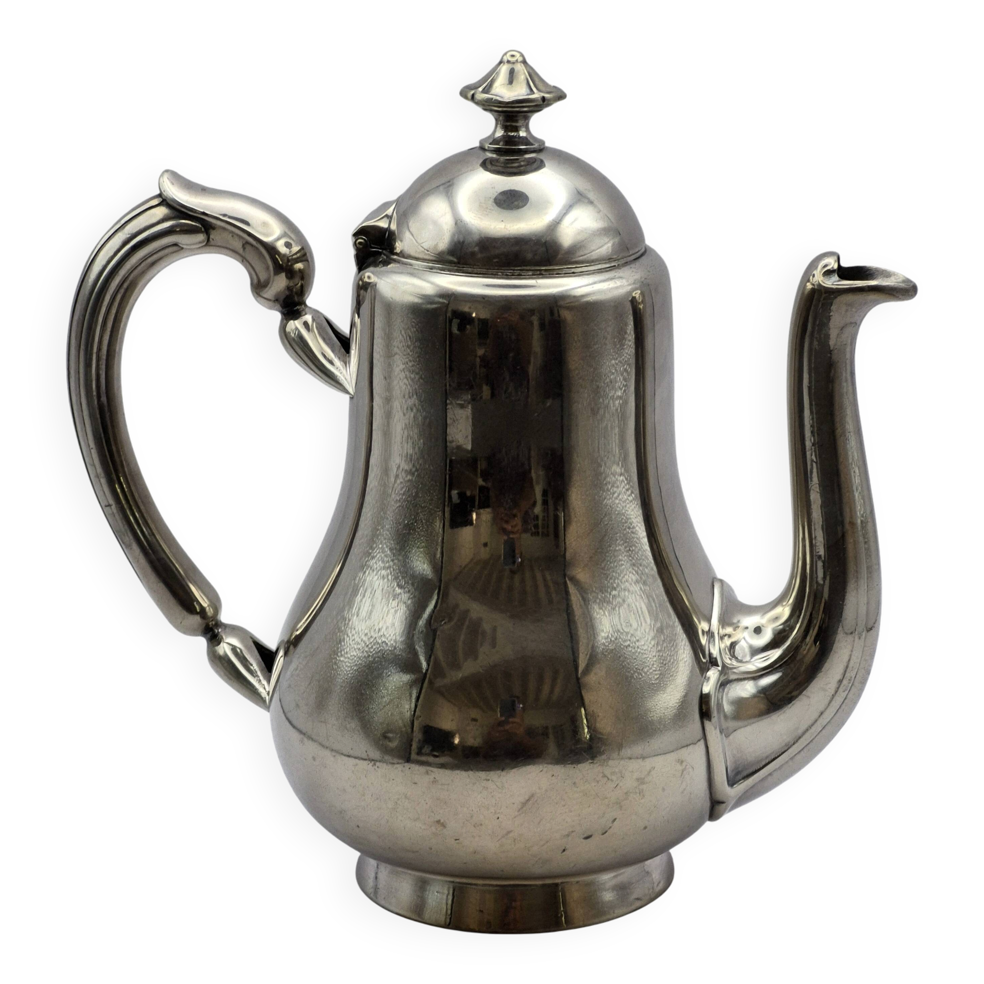 Antique teapot/coffee pot, silver-plated, Christofle house – A499