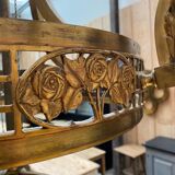 Large chandelier early twentieth in bronze