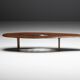 Organic modern coffee table with natural void, France, mid 20th century