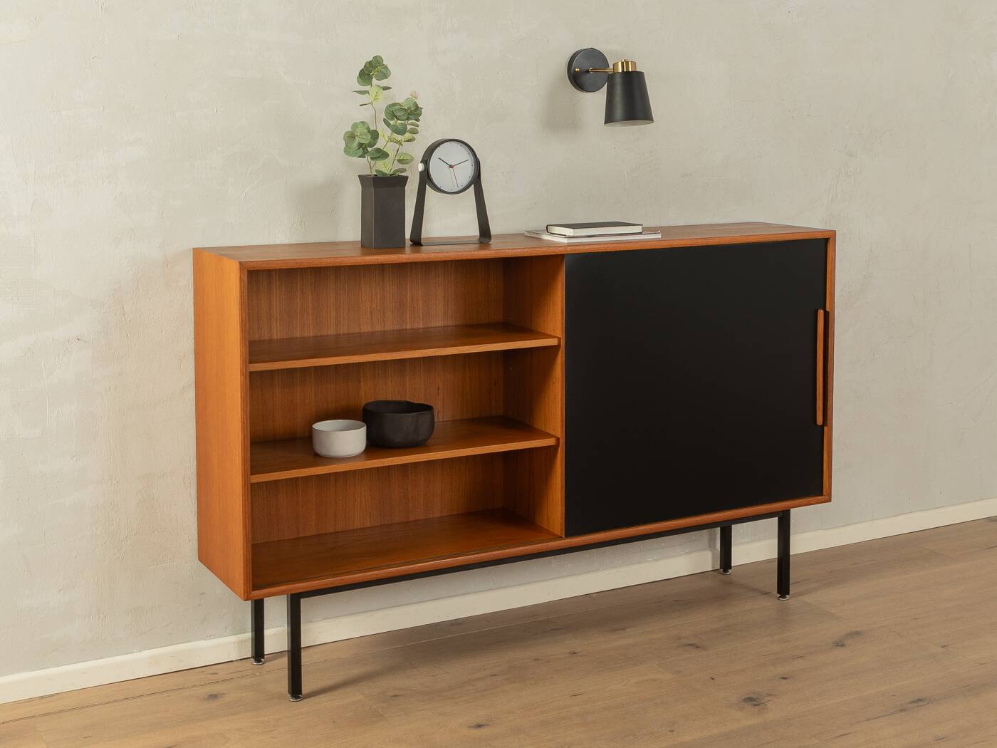 60s Sideboard with sliding Doors, WK Möbel