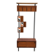 MCM Vintage Teak Coat Rack with Storage Unit