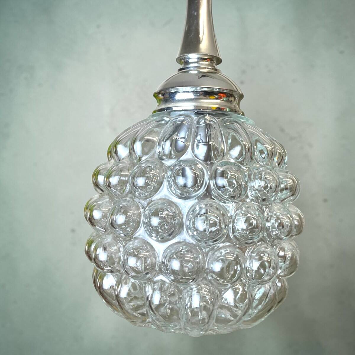 Mid Century Modern glass cascading chandelier