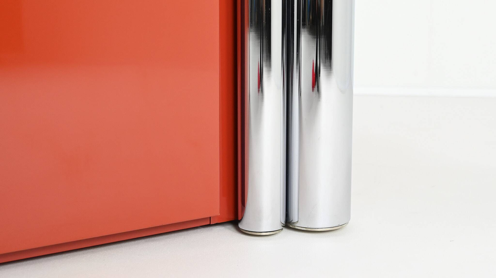 Antonello Mosca, Buffet For Cinova, Lacquer And Chrome, Italy C.1969