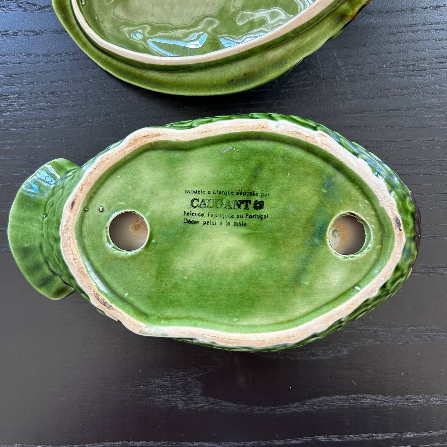 Green duck terrine in a sauce