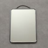 Barber mirror back vintage paper