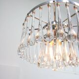 Mid-Century Italian Crystal Teardrop Chandelier, 1960s