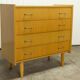 Commode scandinave  4 tiroirs 1990 couleur miel