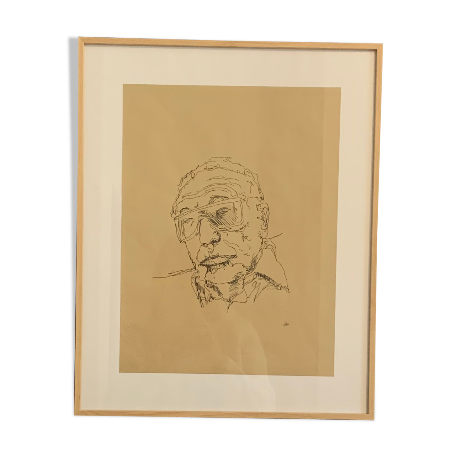 Esquisse originale portrait d’un artiste