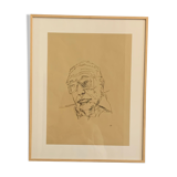 Original portrait sketch of an artist