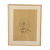 Original portrait sketch of an artist