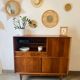 Vintage signed high sideboard / silver dresser