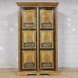 Vintage Indian wardrobe (nautical / ships) bohemian