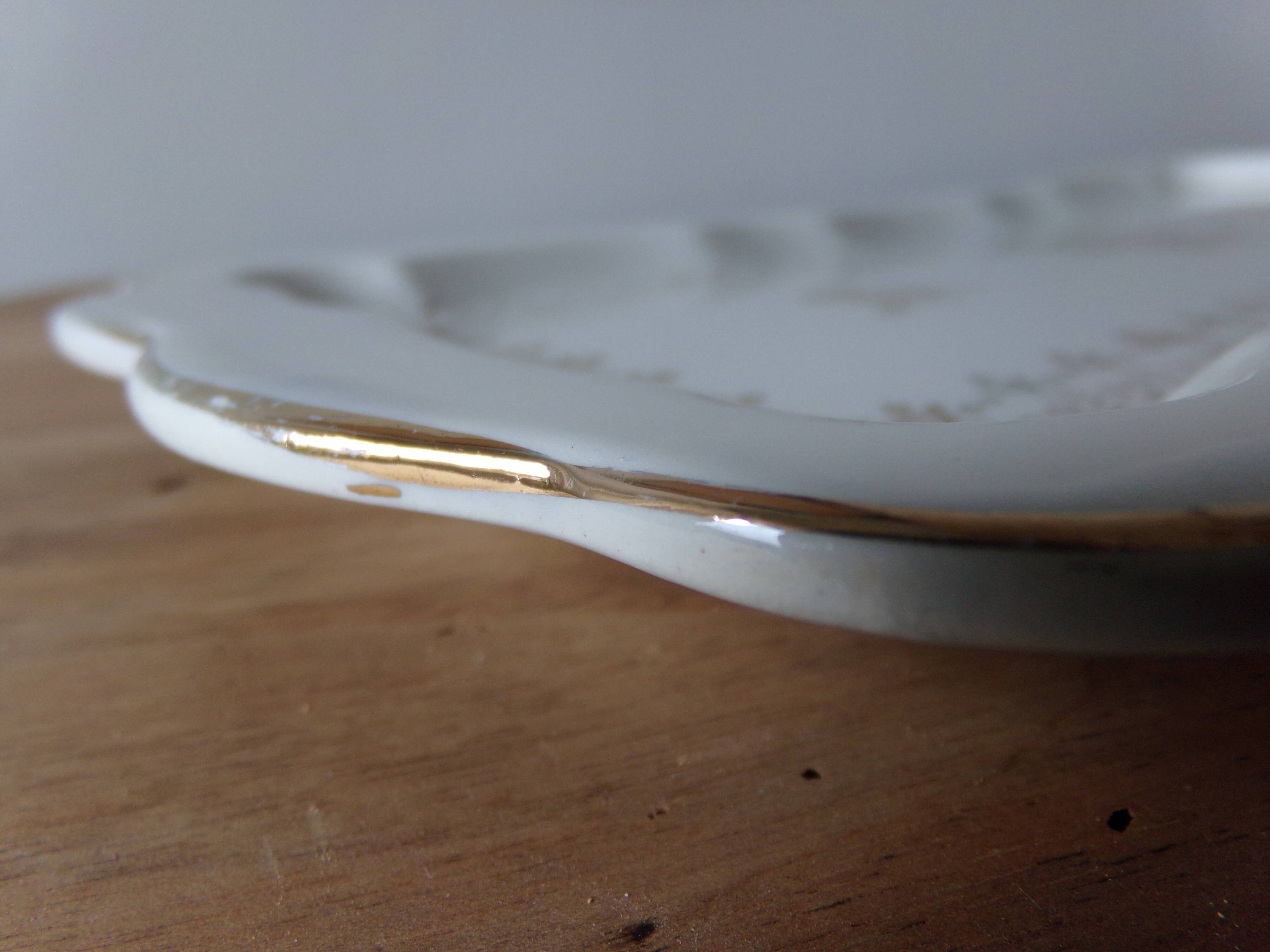 Cake dish platter Digoin Sarreguemines