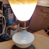 Yellow opaline handmade lamp