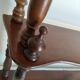Waxed wooden shelf, vintage, 1950s