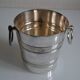 Vintage silver metal ice bucket