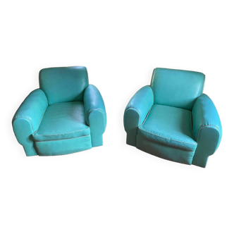 Pair of club chairs