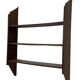 Vintage wooden wall shelve rack bookshelf in oak