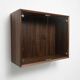 Poul Cadovius Wall Mounted Glass Cabinet By CADO, 1960s.