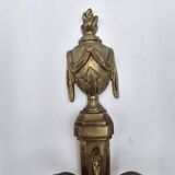Pair of antique Louis XVI style bronze wall lights