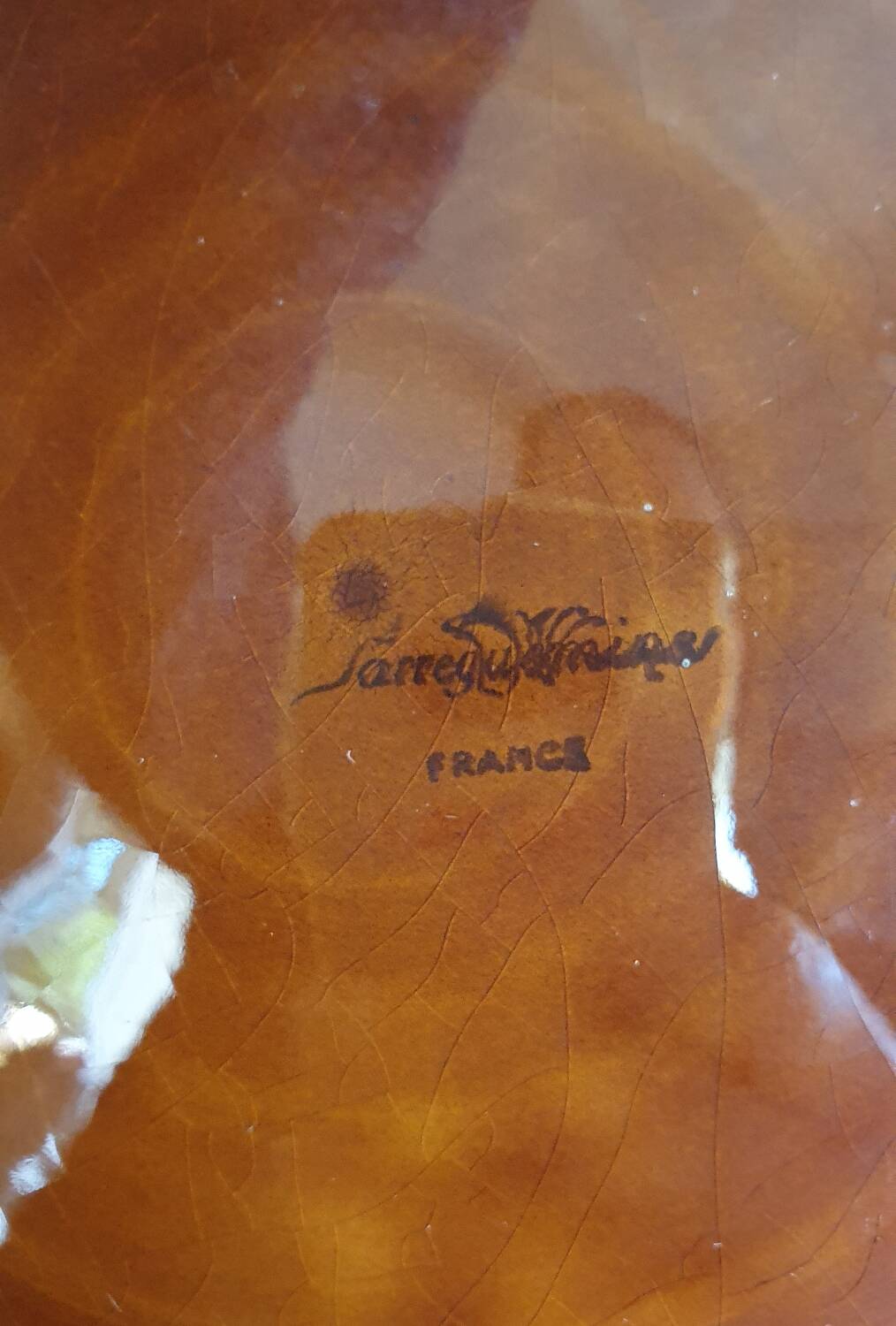 Sarreguemines hollow dish
