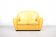 Poltrona Frau vanity fair beautiful yellow leather sofa
