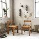 Duo de chaises en pin, style Les Arcs