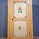 traditional folk wardrobe, made of wood and fully painted.