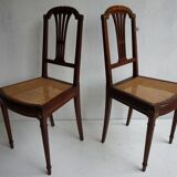 Pair of Louis XVI chairs circa 1870