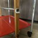 Service trolley rolling table Platex Textable red 70s Space Age