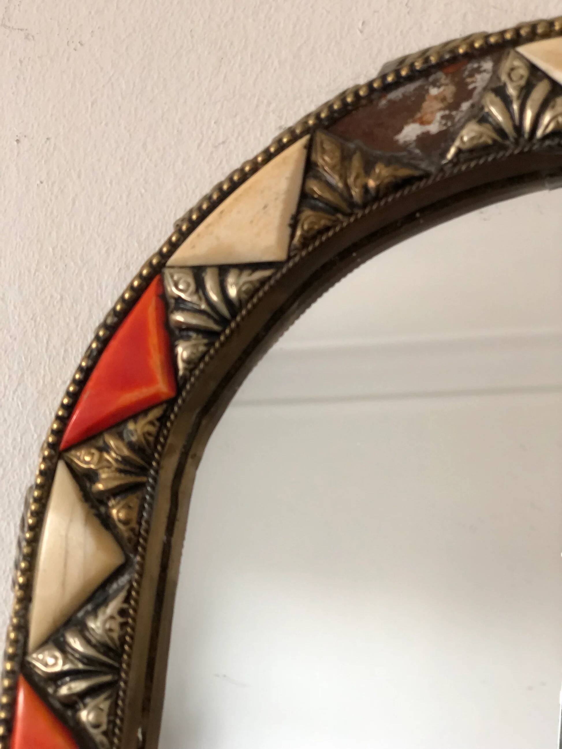 Vintage arched wall mirror – Spanish, Hollywood Regency, Moroccan-inspired 1960s