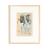 Figurine Staatsoper München, Gouache on Paper, 48 x 60 cm