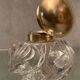 Encrier cristal taillé monture laiton ou bronze Baccarat Saint Louis XIXe