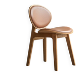 Oak wood and leather chair Tikamoon