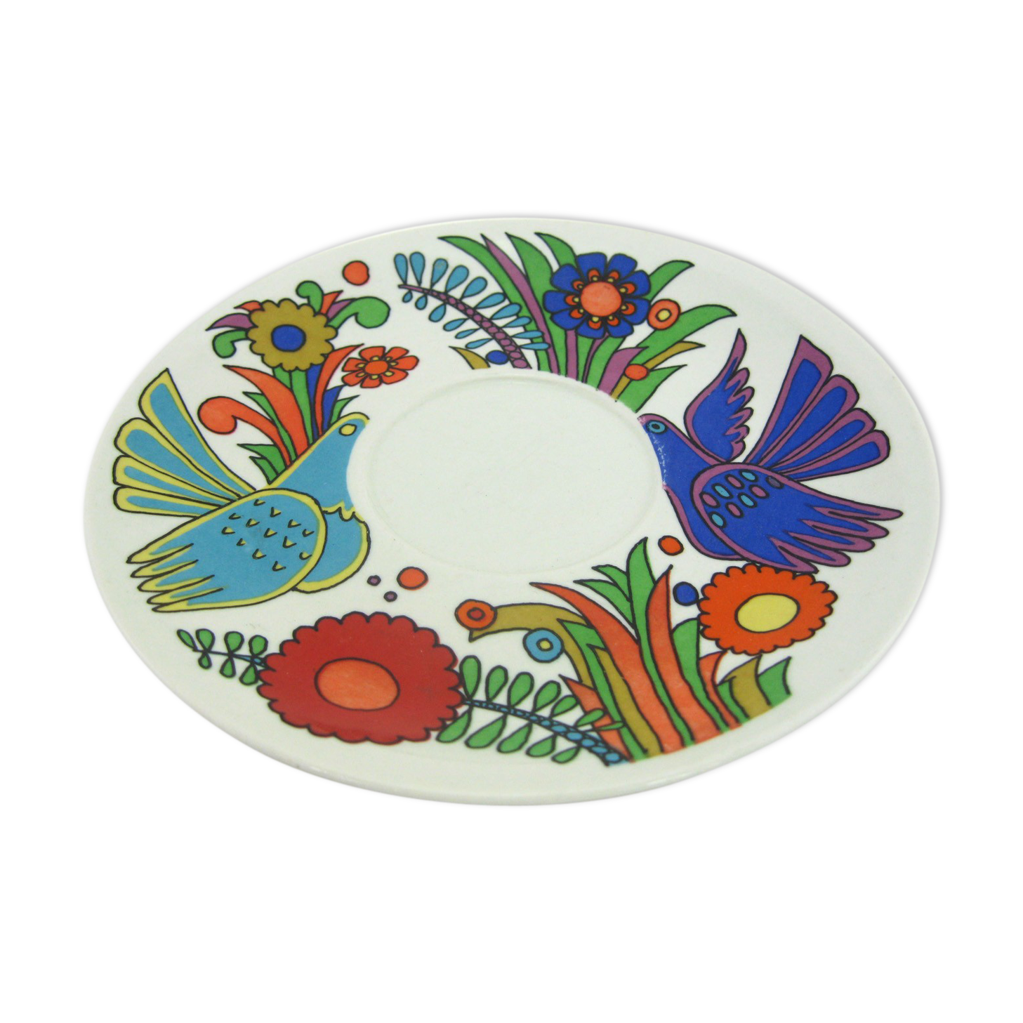 Porcelain cut plate - Acapulco Villeroy - Boch -made in Luxembourg - vintage 60s