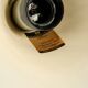 Original 1970s orange metal pendant lamp by Louis Poulsen model Billiard