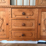 Carved wooden sideboard