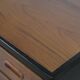Vintage Swedish teak desk, mid-century modern, 1960s.