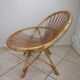 Adult rattan shell armchair from the years 60-70
