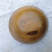 Salad bowl made of solid olive wood
