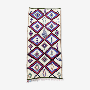 Vintage azilal berber carpet 105×240 cm