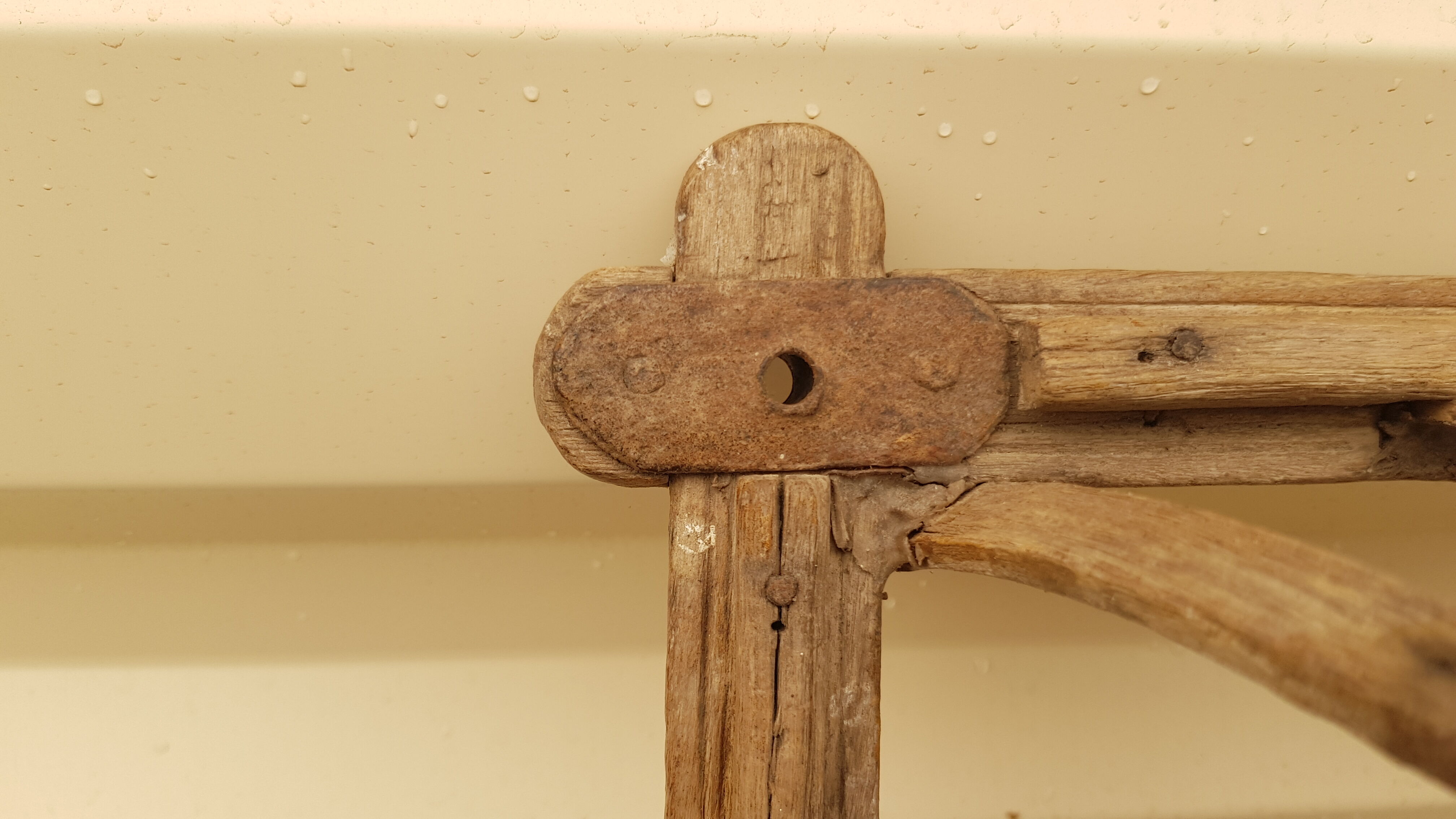 Old teak palanquin roof dome
