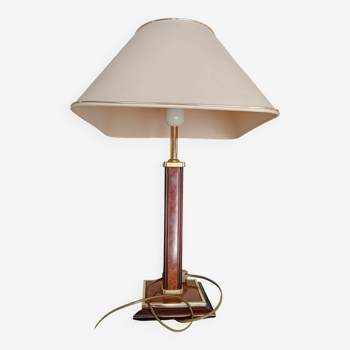 Assembly Lamp and Its Original Lampshade - Robert Schuytener. H Total 58 cm