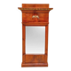 Biedermeier Cherry Wall Mirror with Brass Decor, South Germany, 1820s