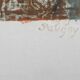 Lithograph countersigned by Jean Pougny Harlequin white mask 20th century