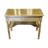 Bureau d'appoint avec un tiroir et étagère en hêtre 90 x 45 cm