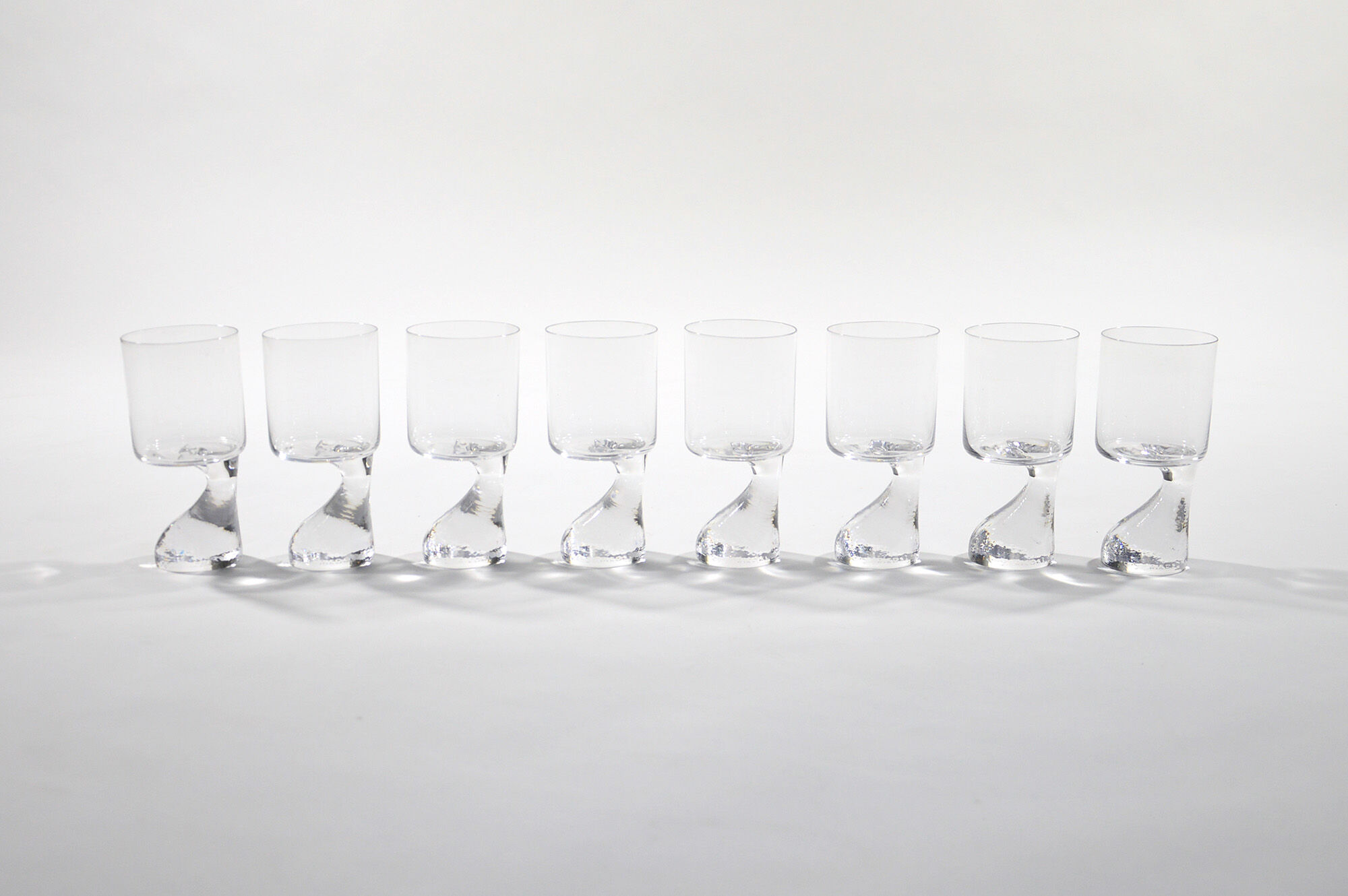 "Asimmetrico" glass set by Joe Colombo For Riedl