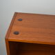 Vintage Danish bookcase / highboard with smoked glass doors