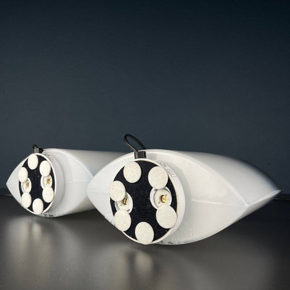 Idra table lamps in Murano glass by Rosanna Toso for Leucos, Italy, 1980s, set of 2